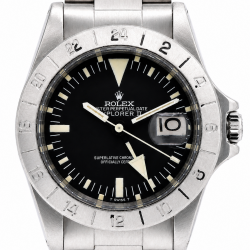 Rolex Explorer II 39MM 1655 Black “Frog Foot” Albino Dial Watch